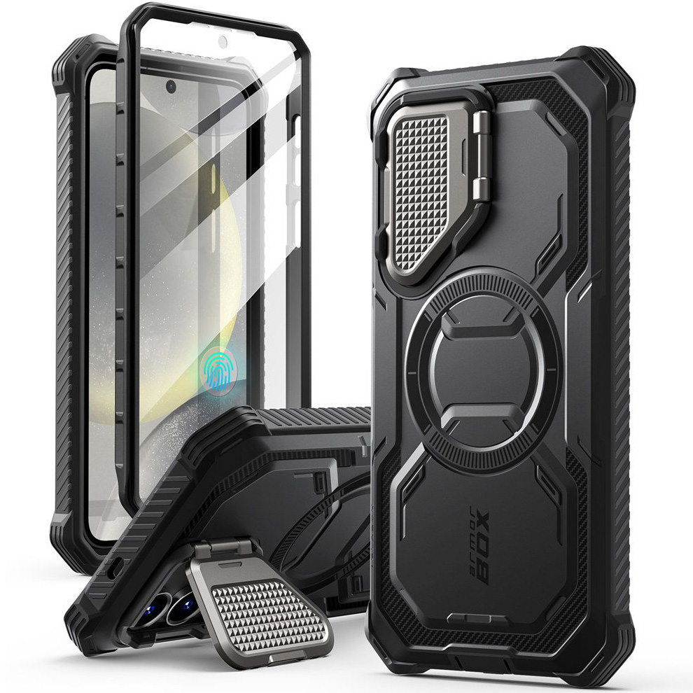 Etui pancerne Supcase i-Blason Armorbox Mag do Galaxy S25 Plus, czarne